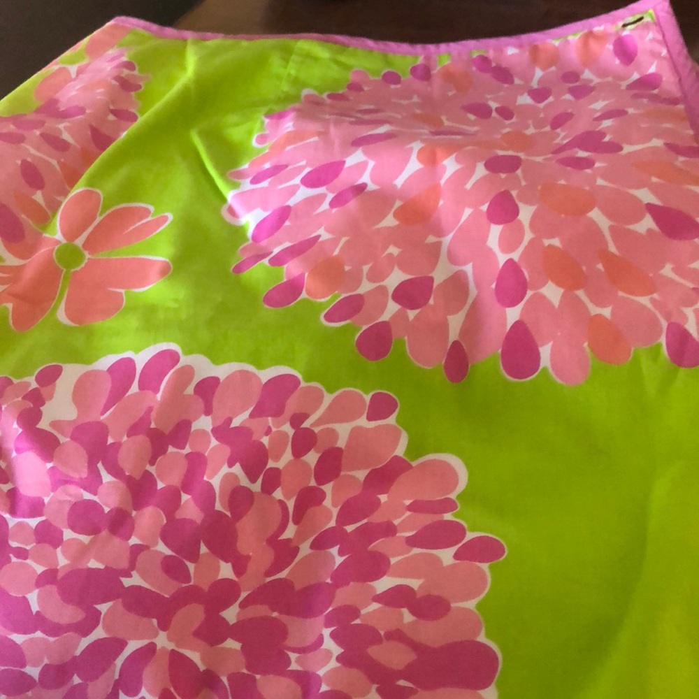 Lilly Pulitzer reversible wrap skirt NWOT white label size 2